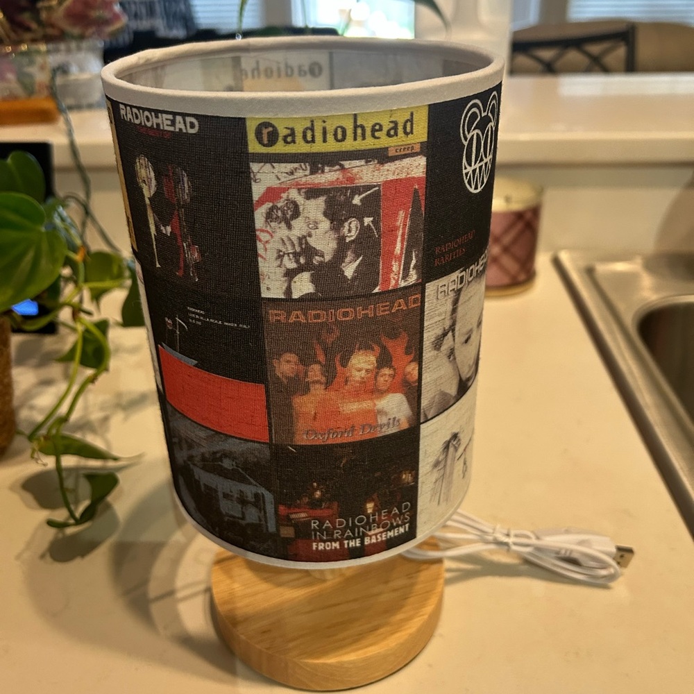 Radiohead Themed Table Lamp